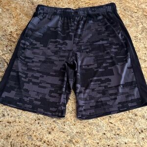 Men's Black Patterned Shorts